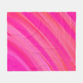 Roze Swirl Abstract Fleece Deken (Voorkant (Horizontaal))