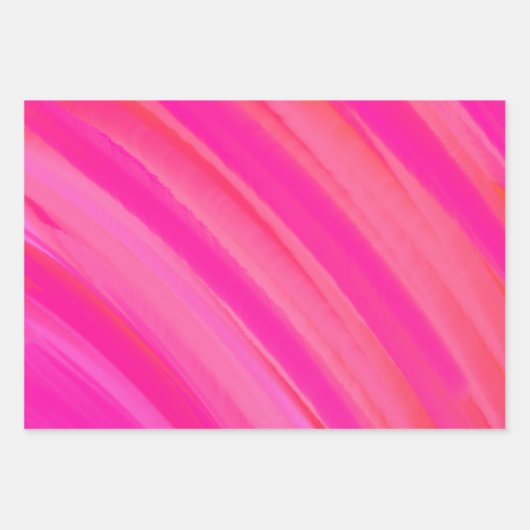 Roze Swirl Abstract Inpakpapier Vel (Voorkant 2)