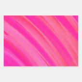 Roze Swirl Abstract Inpakpapier Vel (Voorkant)