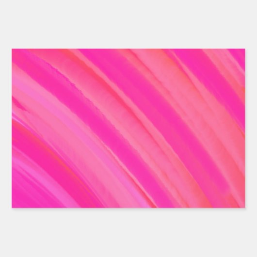 Roze Swirl Abstract Inpakpapier Vel (Voorkant)
