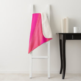 Roze Swirl Abstract Sherpa Deken