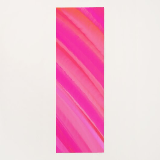 Roze Swirl Abstract Yogamat (Achterkant)