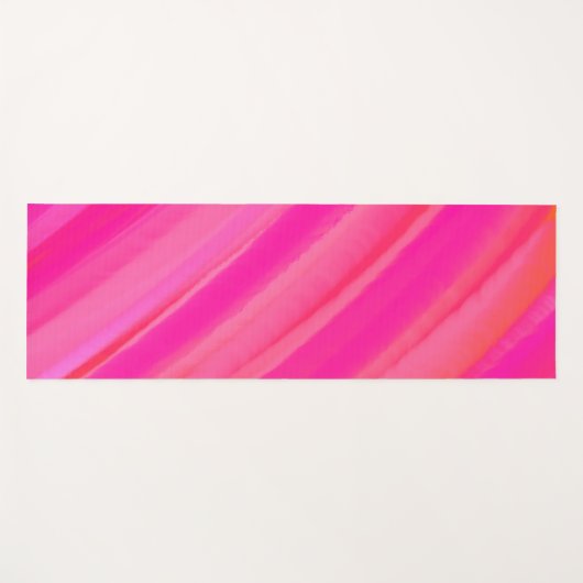 Roze Swirl Abstract Yogamat (Voorkant (horizontaal))
