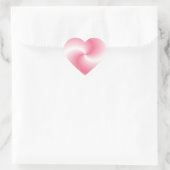 Roze Swirl Hart - Sticker (Tas)