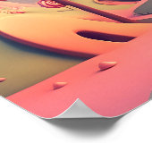 Roze Swirl Lollipop Snoep Landhuis Poster (Hoek)