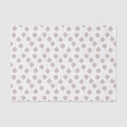 Roze Swirl Lollipop Tissue Paper Tissuepapier (Voorkant)