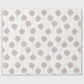 Roze Swirl Lollipop Wrapping Papier (Vlak)