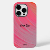 Roze Swirl Mobiele Telefoon Case HAmbyWG (Achterkant)