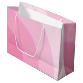 Roze Swirls Gift Bag Groot Cadeauzakje (Voorkant Gekanteld)