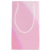 Roze Swirls Gift Bag Klein Cadeauzakje (Voorkant)