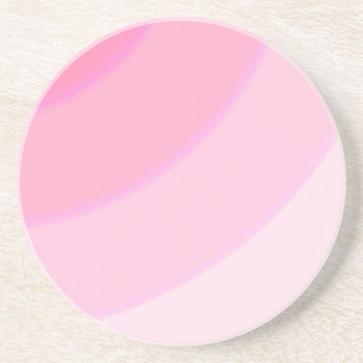 Roze Swirls Zandsteen Onderzetter (Voorkant)