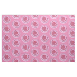 Roze Swirly Abstract Circles Stippen Patroonstof Stof
