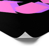 Roze symbool poster (Hoek)