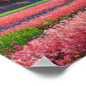 Roze symfonie in de weide poster (Hoek)