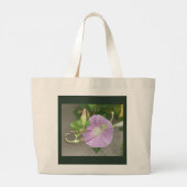 Roze Symfonie Morning Glory Grote Tote Bag (Achterkant)