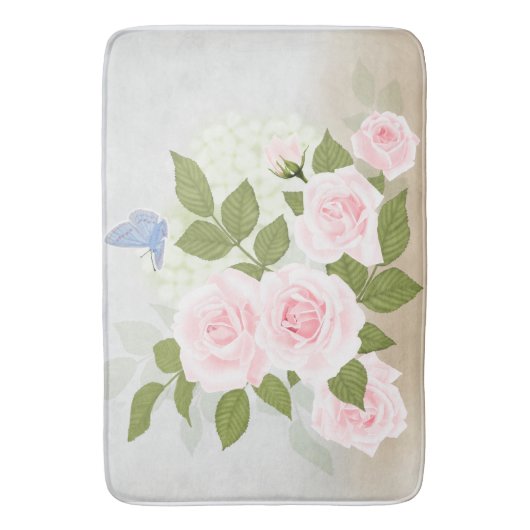 Roze symfonie-Rozen Badmat (Voorkant Verticaal)