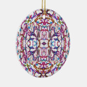 Roze symmetrisch patroon keramisch ornament (Rechts)