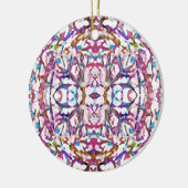 Roze symmetrisch patroon keramisch ornament (Links)