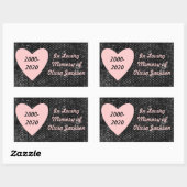  roze sympathie voor het zwarte hart sticker (Vel)