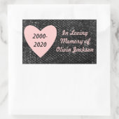  roze sympathie voor het zwarte hart sticker (Tas)