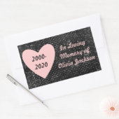  roze sympathie voor het zwarte hart sticker (Envelop)