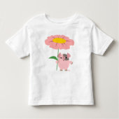Roze T-shirt met geschenk (Voorkant)