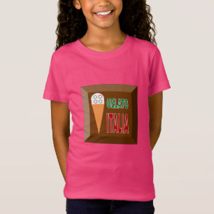 Roze t-shirt-shirt fijne jersey voor meisjes GELAT T-shirt