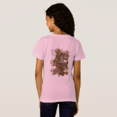 roze T-shirten T-shirt (Achterkant volledig)
