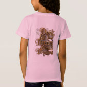 roze T-shirten T-shirt (Achterkant)