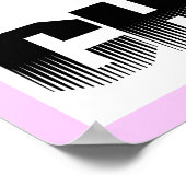 Roze T-shirts met Cheerlead en Gifts Poster (Hoek)