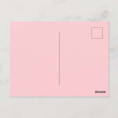 Roze Taart En Ballonnen Briefkaart (Achterkant)