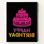 Roze Taart Verjaardagsnotitieboek Notitieboek (Achterkant)