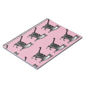 Roze Tabby Cat Cats Cats Cat nice strips Notitiebo Notitieboek (Linkerzijde)
