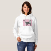 Roze tablet katten Lange hoes T-Shirt bovenaan (Voorkant volledig)