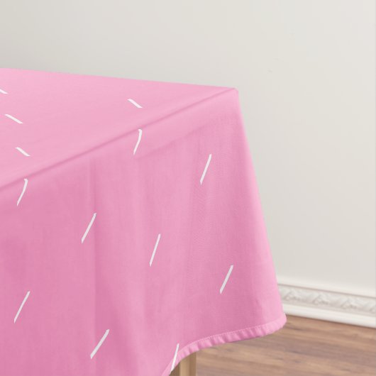 Roze tablet met hart - aangepaste kleuren tafelkleed (Voorbeeld)
