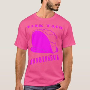 Roze Taco Connoisseur Novelty voor mannen en vrouw T-shirt