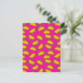 roze tacos briefkaart (Staand voorkant)
