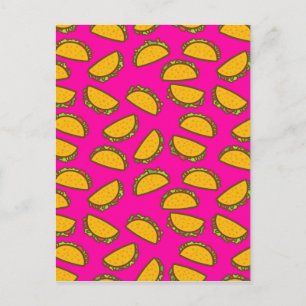 roze tacos briefkaart