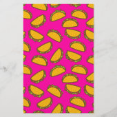 roze tacos briefpapier (Voorkant)