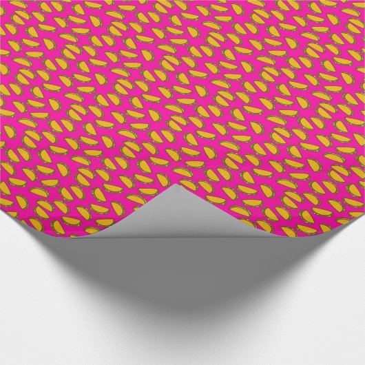 roze tacos cadeaupapier (Hoek)