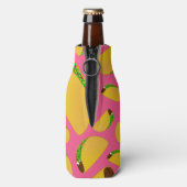 Roze tacos flesjeskoeler (Fles Achterkant)