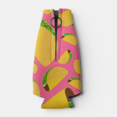 Roze tacos flesjeskoeler (Achterkant)