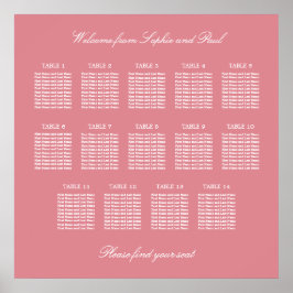 Roze Tafel Trouw Zittijd Poster
