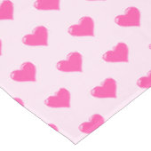 Roze Tafelkleed met Harten (Gekanteld)