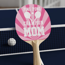 Roze Tafeltenniskampioen Mom Ping Pong Paddle Tafeltennisbatje
