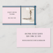 Roze Tailor naaimachine Visitekaartje (Voorkant / Achterkant)