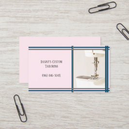 Roze Tailor naaimachine Visitekaartje