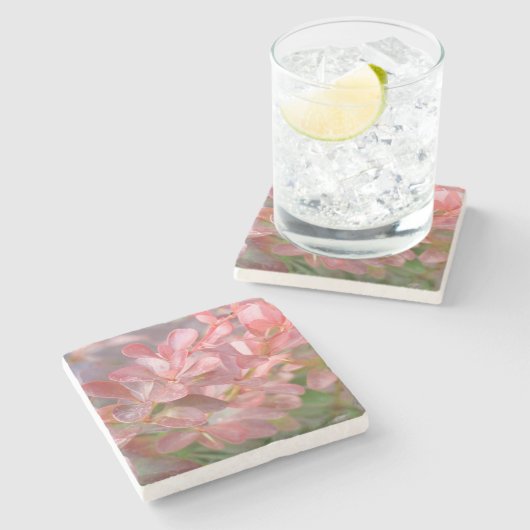  roze tak stenen onderzetter (Zijkant)