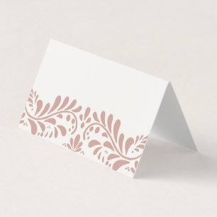 Roze Talavera Tegel Fiesta Place Card Tafeldecor Kaart