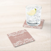 Roze Talavera Tegel Spaans Fiesta Doopsel Kartonnen Onderzetters (Insitu)